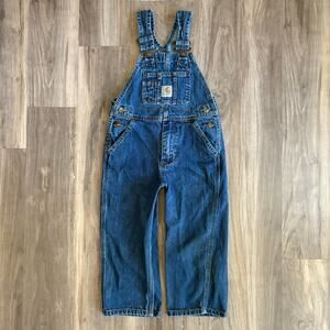 Carhartt Denim Overalls Youth Kids Boys Size 4T